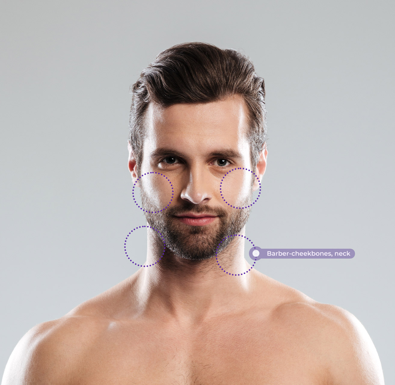 barber Barber-cheekbones, neck - Image 1